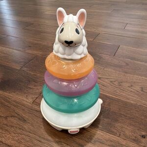 Fisher-Price Linkimals Multicolor Stacking Ring Toy Llama